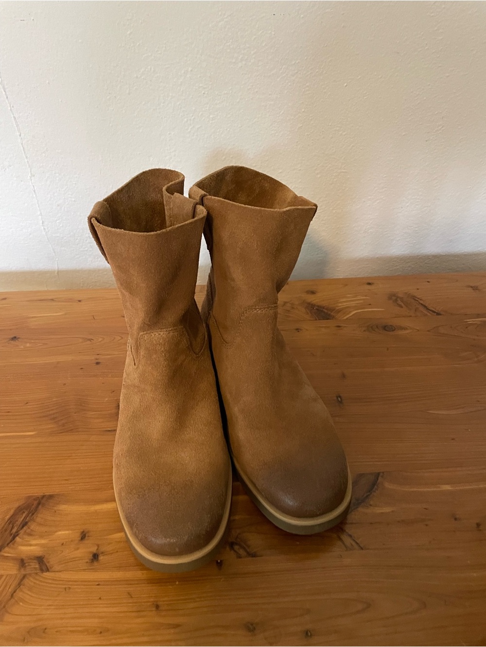 UGG Suede Tan Mid-Calf Boots
